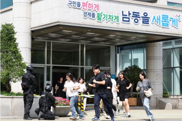 남동구, 을지연습 연계 다중이용시설 테러 대응 훈련 실시 기사 이미지