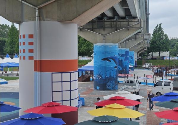 남동구, 옹벽․교각 등에 벽화 조성으로 도시경관 개선 기사 이미지