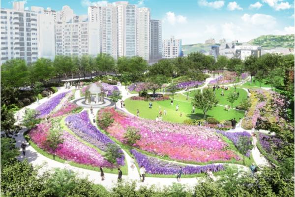 광진구, 광장동 체육부지 주민 숙원 해결… 힐링 공간‘블라썸정원’으로 탈바꿈